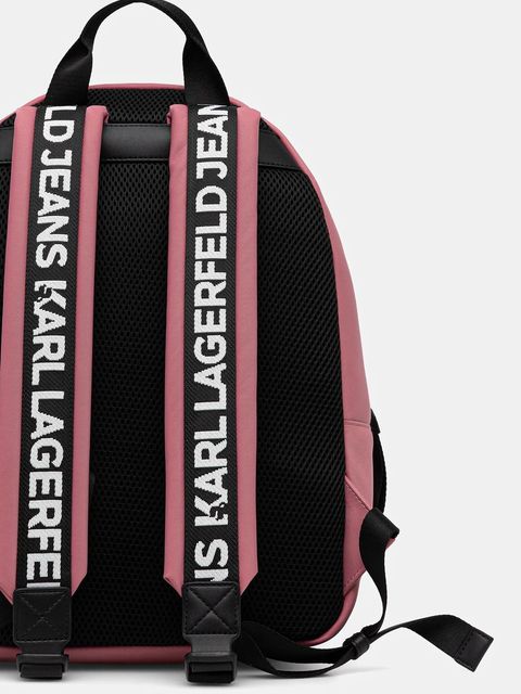 Karl Lagerfeld Jeans plecak kolor różowy duży gładki A4W30294 - zdjęcie produktu nr 2