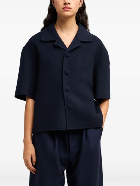 AMI Paris camp-collar jacket - Blue - zdjęcie produktu nr 2