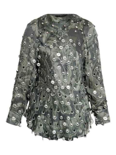 ETRO embellished floral blouse - Green - zdjęcie produktu nr 1
