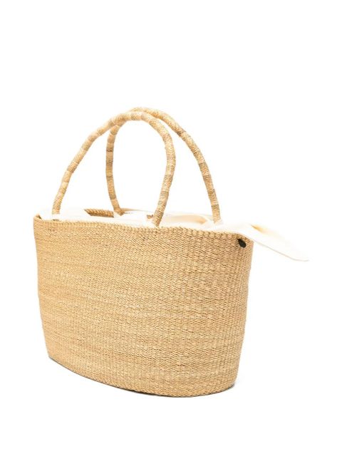 Muun maxi Echo woven straw tote bag - Neutrals - zdjęcie produktu nr 2