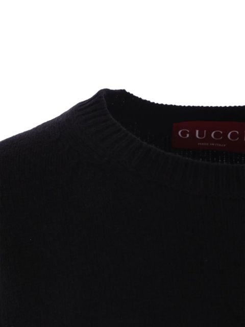 Gucci Web Stripe-trimmed sweater - Black