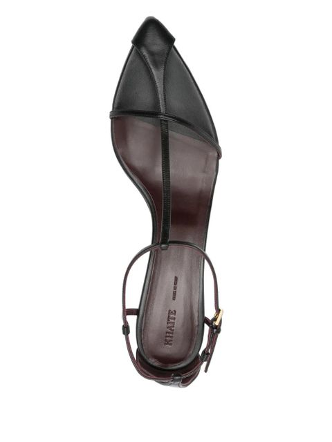 KHAITE 55mm Bella sandals - Black