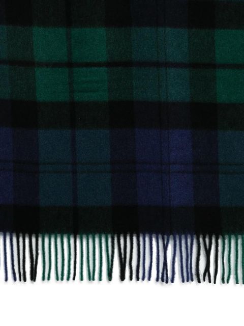 TOTEME checked cashmere scarf - Blue