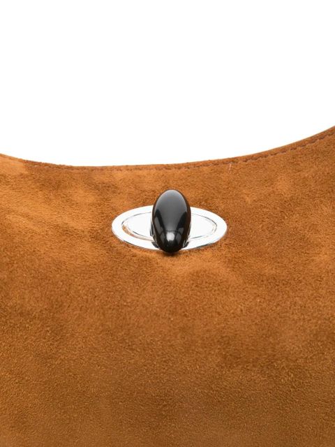 Christopher Esber calf suede top-handle mini bag - Brown