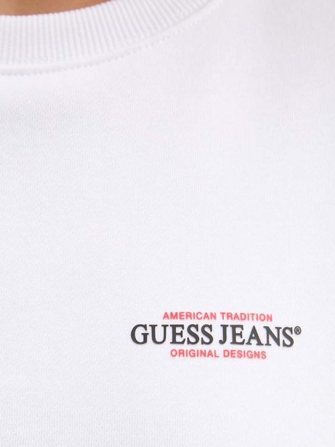 Guess Jeans bluza damska kolor biały z nadrukiem W4YQ07 KC811