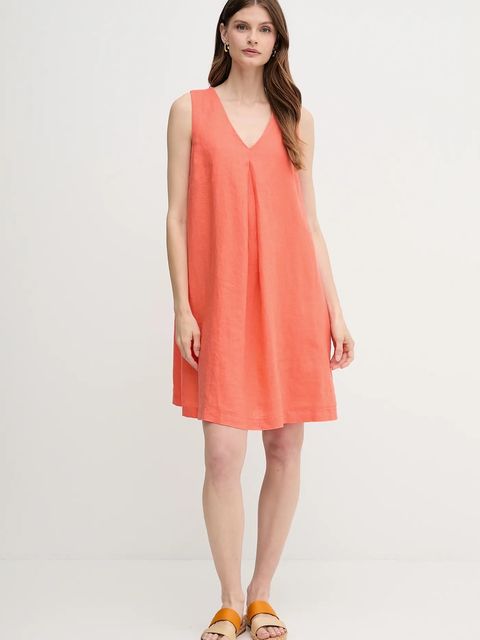 United Colors of Benetton sukienka lniana