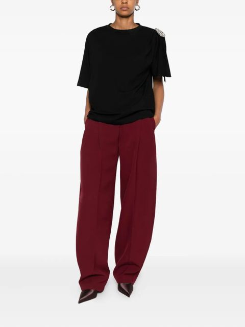 AREA embellished puff-sleeve top - Black - zdjęcie produktu nr 2