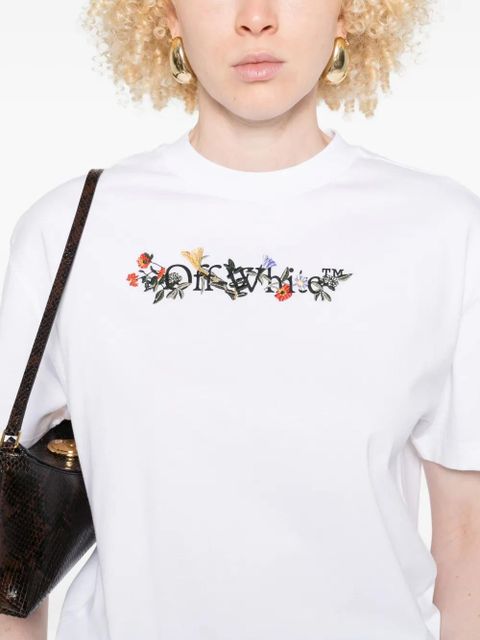 Off-White floral-logo T-shirt - zdjęcie produktu nr 2