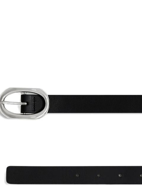 ANINE BING small Signature link belt - Black