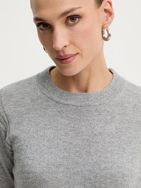 Armani Exchange sweter z dodatkiem wełny damski kolor szary lekki XW001164 AF16181