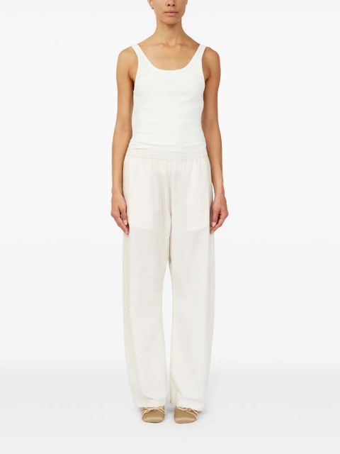 MM6 Maison Margiela cotton flared trousers - White - zdjęcie produktu nr 2