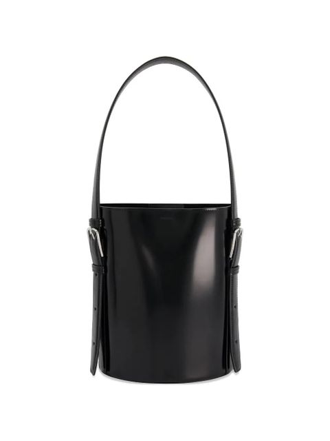 Coperni cylindrical ergonomic bucket bag - Black