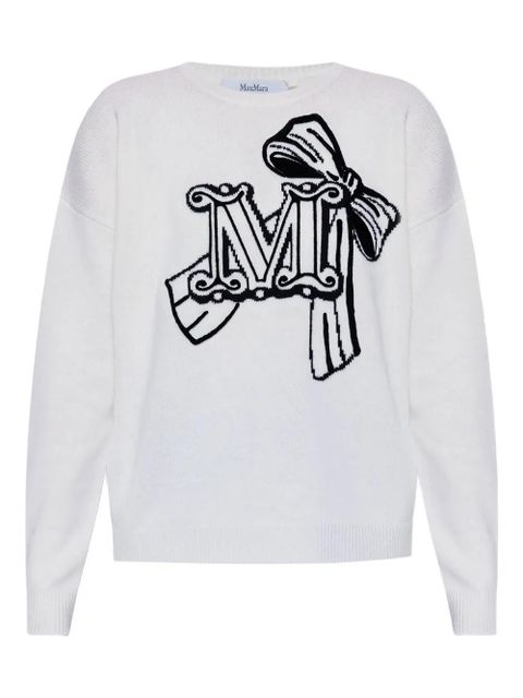 Max Mara monogram-pattern sweater - White - zdjęcie produktu nr 1