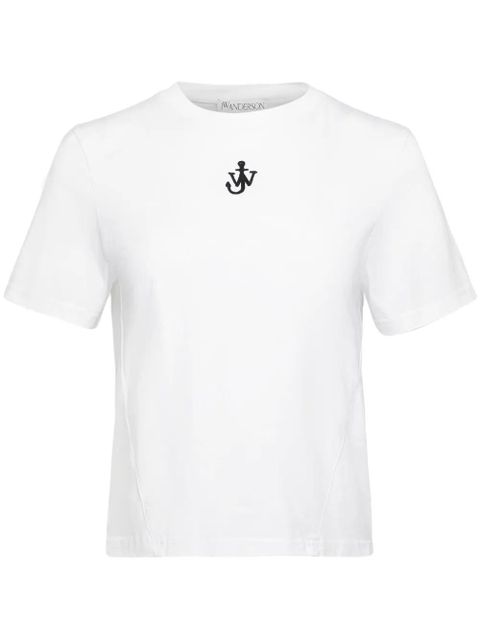 JW Anderson Anchor-embroidered T-shirt - White - zdjęcie produktu nr 1