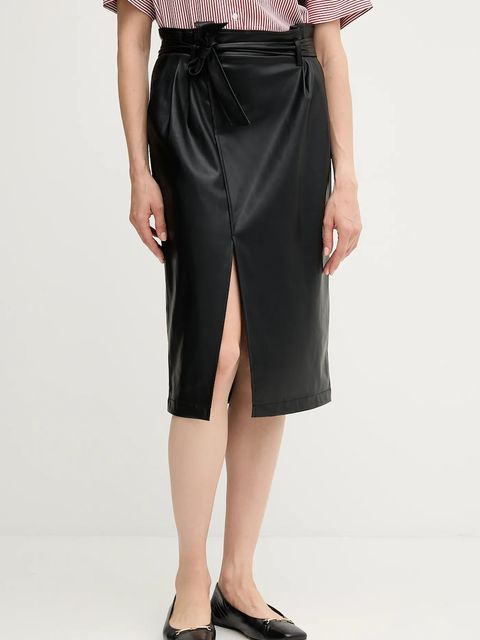 OUI spódnica kolor czarny midi prosta 93845 - zdjęcie produktu nr 1