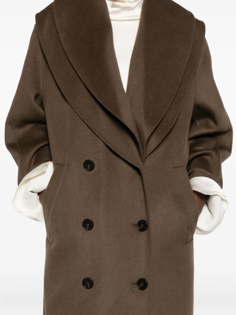 Magda Butrym shawl-lapel double-breasted coat - Brown