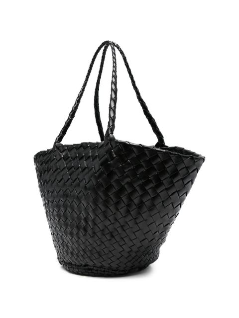 DRAGON DIFFUSION Egola woven braided shoulder bag - Black
