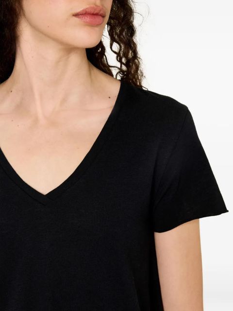 American Vintage Jacksonville V-neck T-shirt - Black