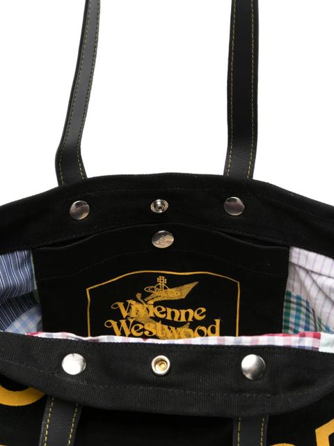 Vivienne Westwood small city-print tote bag - Black