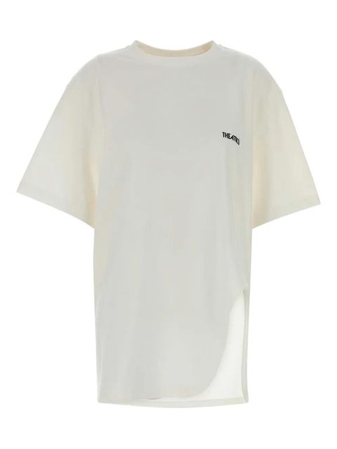 The Attico slit crew-neck T-shirt - White - zdjęcie produktu nr 1