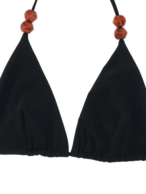 Magda Butrym bead-detail bikini top - Black - zdjęcie produktu nr 2