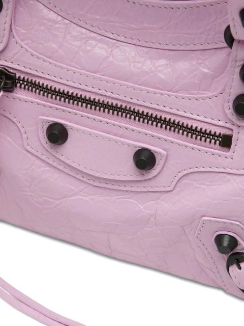 Balenciaga Le City studded zip mini bag - Pink