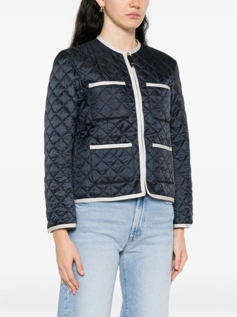 Max Mara CELESTE quilted pocket jacket - Blue