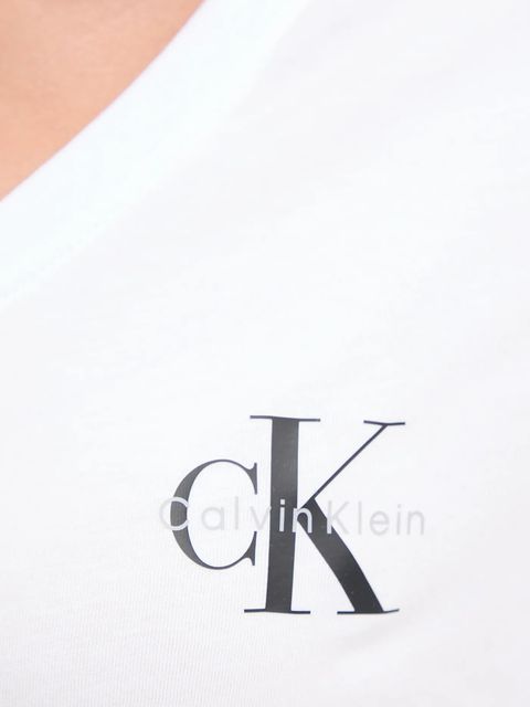 Calvin Klein Jeans t-shirt bawełniany 2-pack damski kolor pomarańczowy LV047C906G