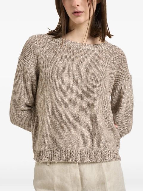 Weekend Max Mara lurex-embellishment sweater - Gold - zdjęcie produktu nr 1