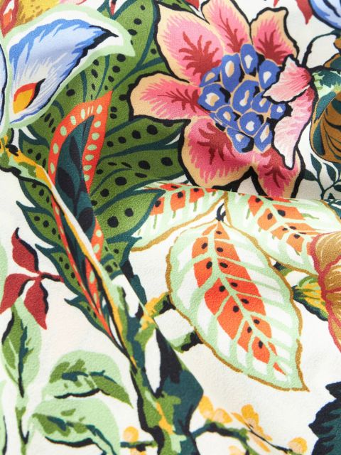 ETRO floral-print maxi shirt dress - Green