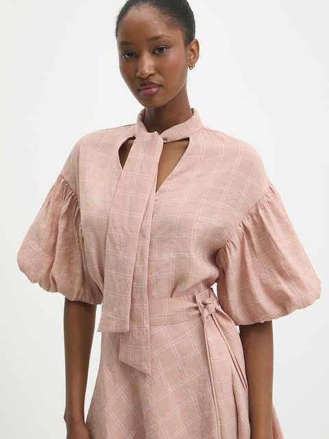 Answear.LAB koszula damskie kolor różowy regular