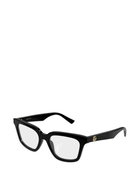 Gucci Eyewear Double G square-frame glasses - Black - zdjęcie produktu nr 2
