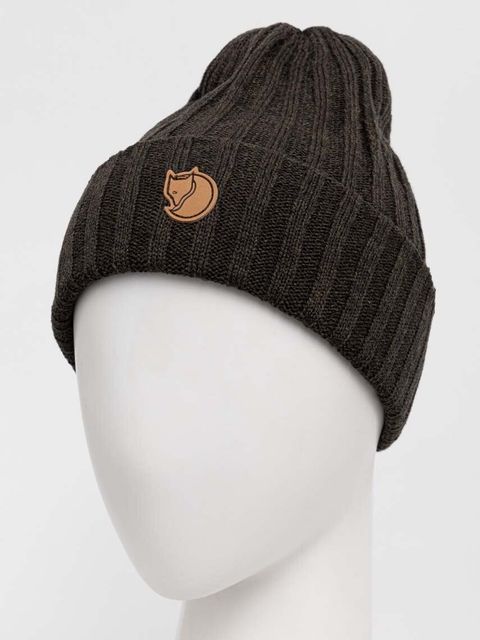 Fjallraven czapka Byron kolor zielony wełniana - zdjęcie produktu nr 2