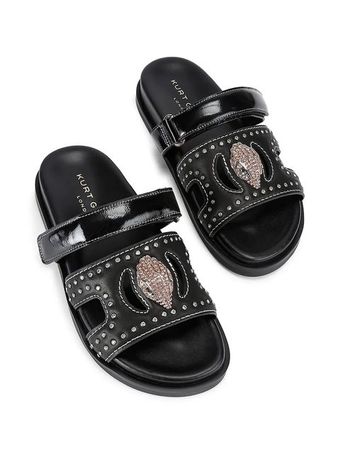 Kurt Geiger London klapki skórzane Eagle Stud Cut Out Sdl - zdjęcie produktu nr 1