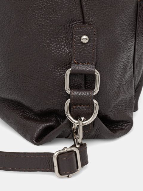 Answear.LAB plecak skórzany damski kolor brązowy duży gładki