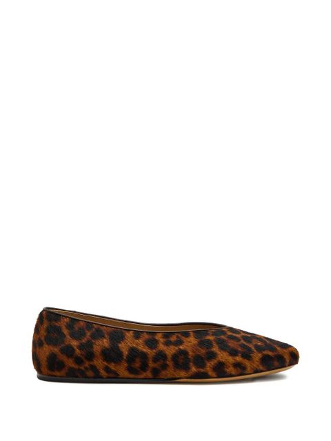 Le Monde Beryl Regency leopard-print ballet flats - Brown - zdjęcie produktu nr 1