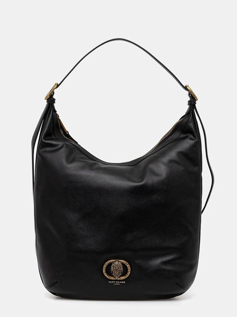 Kurt Geiger London torebka skórzana kolor czarny 4704500109 - zdjęcie produktu nr 1