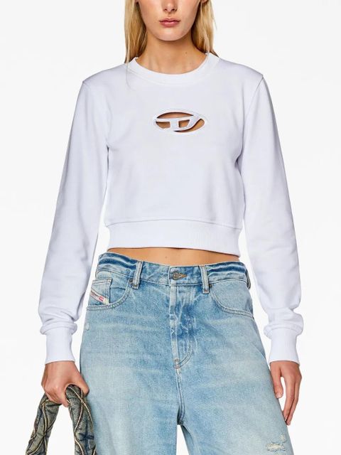 Diesel F-Slimmy-Od cropped sweatshirt - White - zdjęcie produktu nr 2