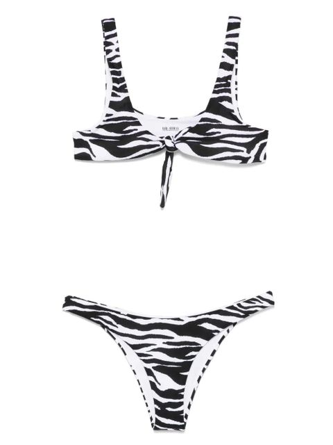 The Attico zebra-print bikini - White - zdjęcie produktu nr 1