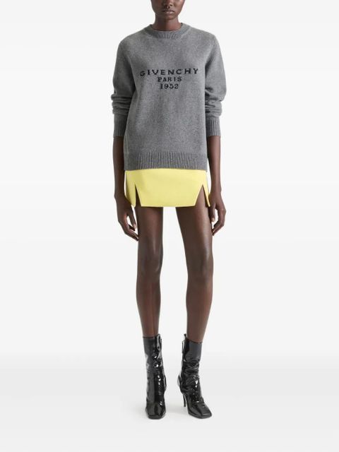 Givenchy logo-jacquard sweater - Grey