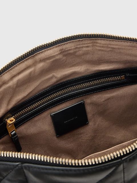 AllSaints torebka skórzana EDBURY kolor czarny W345XD