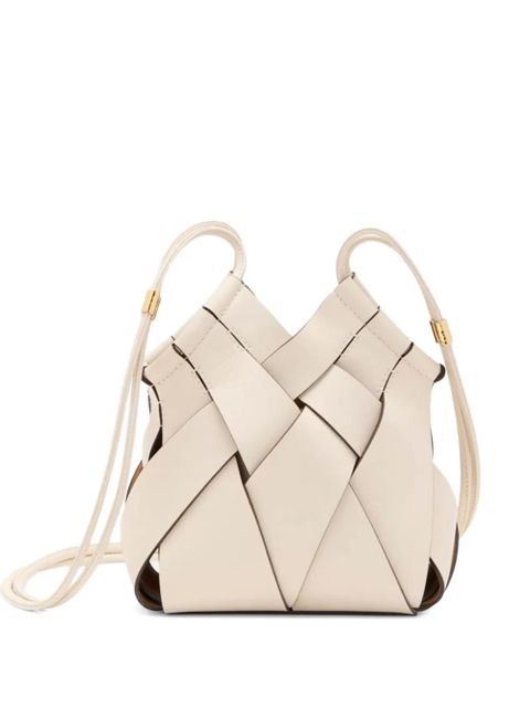 Ulla Johnson Charlotte woven smooth leather cross body bags - Neutrals - zdjęcie produktu nr 1