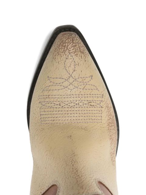 Golden Goose Wish Star embroidered cowboy boots - Brown