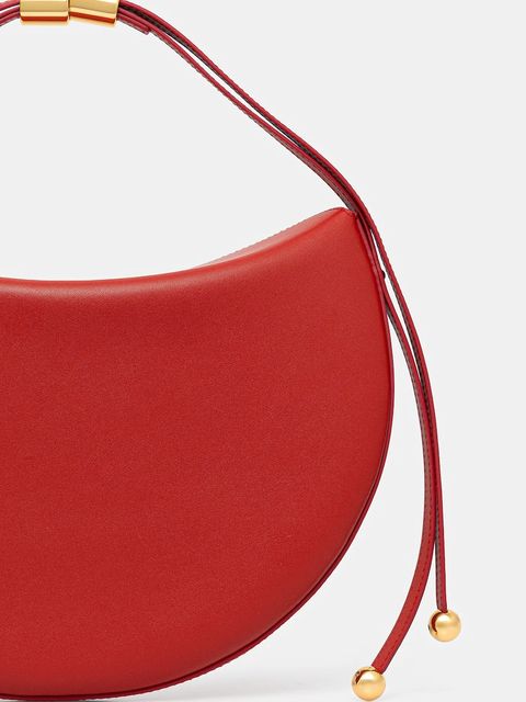 Furla torebka skórzana Moonstone M Shoulder Bag kolor czerwony WB01868 BX3104 4484S