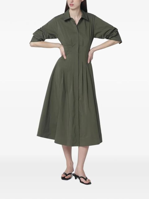 Simkhai Jazz button-closure midi shirt dress - Green - zdjęcie produktu nr 1