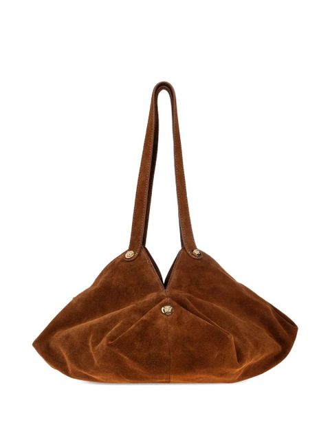 Versace Protea suede shoulder bag - Brown