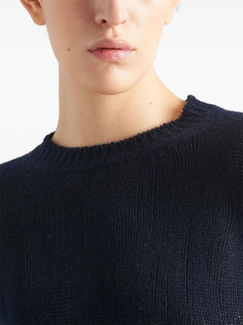 Prada crew-neck cashmere jumper - Blue