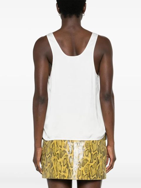 Zadig&Voltaire scoop-neck satin tank top - Neutrals