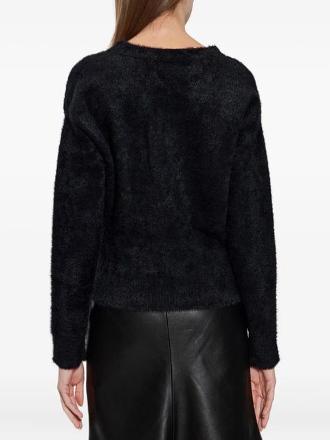 Balenciaga heart-embellishment cardigan - Black - zdjęcie produktu nr 2