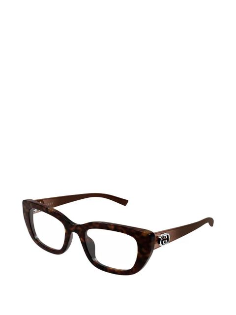 Gucci Eyewear Interlocking G cat-eye glasses - Brown - zdjęcie produktu nr 2